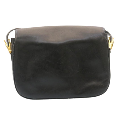 Luxury CELINE Horse Carriage Shoulder Bag Leather Black  28422