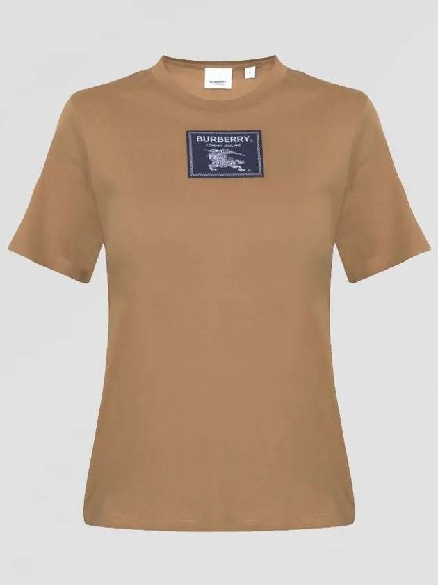 Luxury Burberry WoMen's Prorsum Label Cotton Short Sleeve T-Shirt Camel