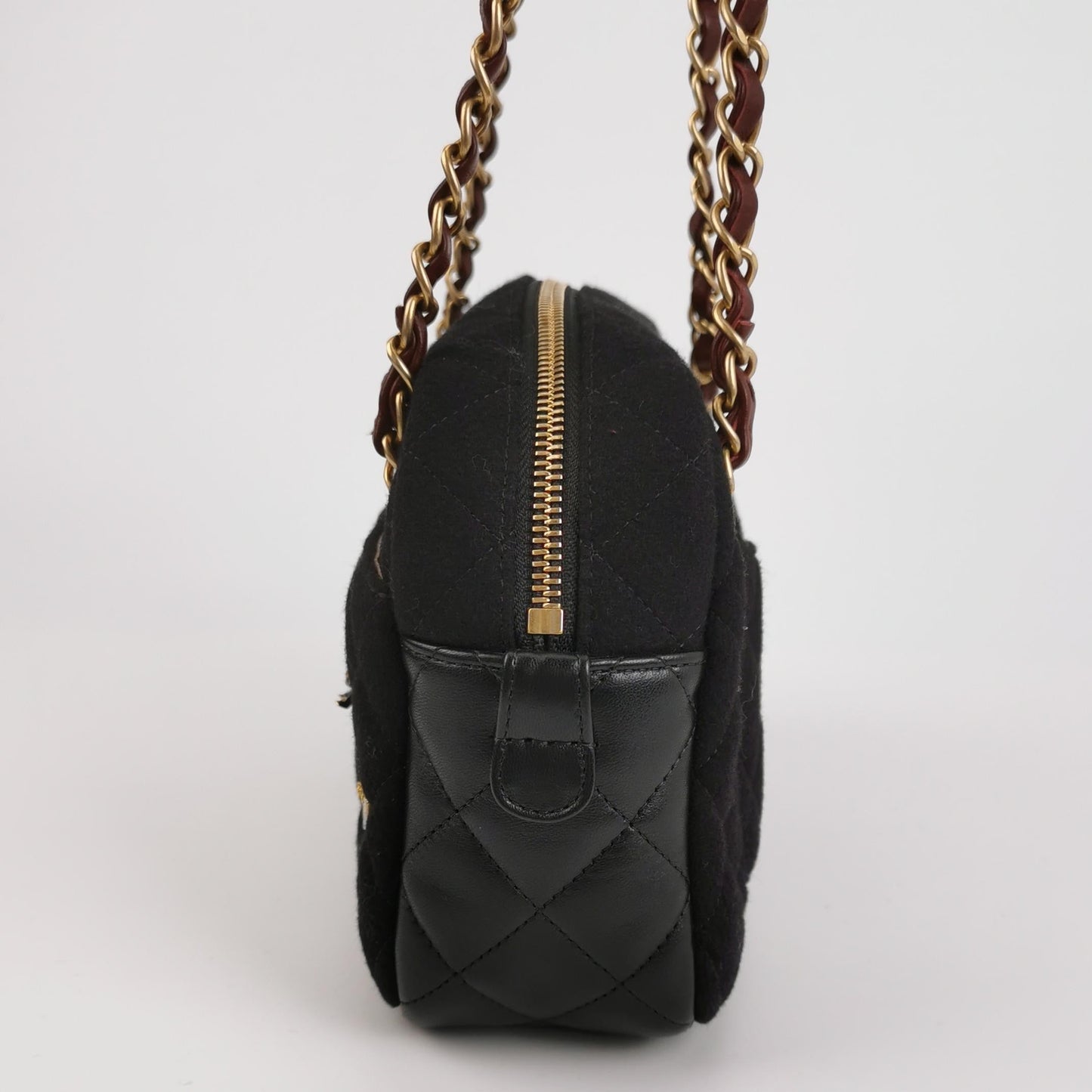 Chanel MÃ©tiers d'Art Paris-Hamburg 2018 Wool Nautical Charms Camera Bag Dark Navy