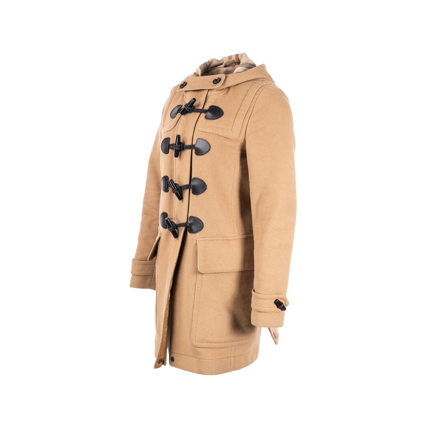 Burberry Size 38 Mersey Duffle Coat Wool Brown