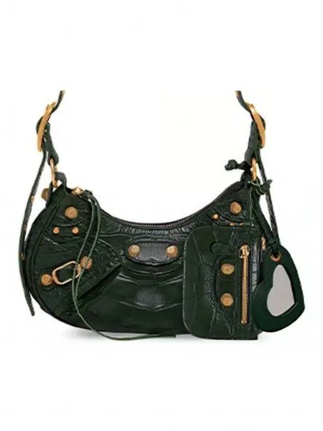 Luxury Balenciaga Trending 2025 Le Cagole XS Shoulder Bag Dark Green