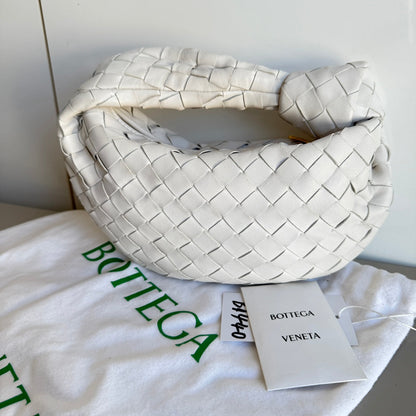 Bottega Veneta Jodie Mini White Leather Gold Hardware
