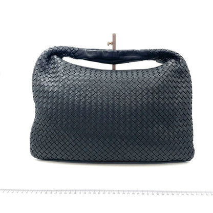 Bottega Veneta Intrecciato Hobo Bag Medium Black Lambskin leather 45cm