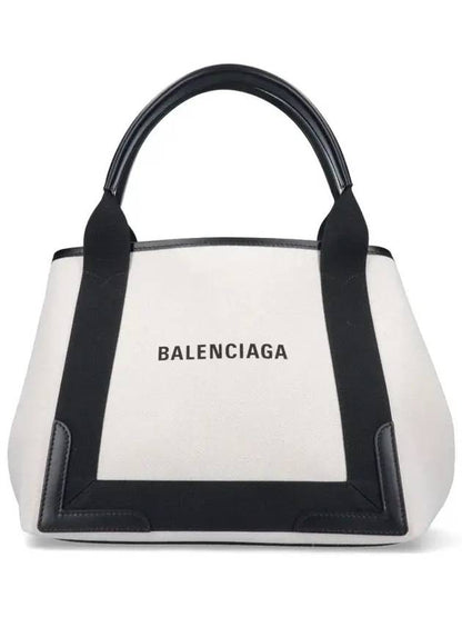 Luxury Balenciaga Trending 2025 Cabas Small Tote Bag Natural Black