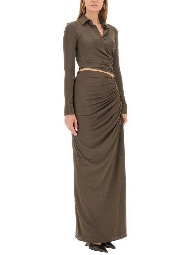 Luxury Bottega Veneta 23 fw Long Note Dress 757875V39I03312 B0040536174