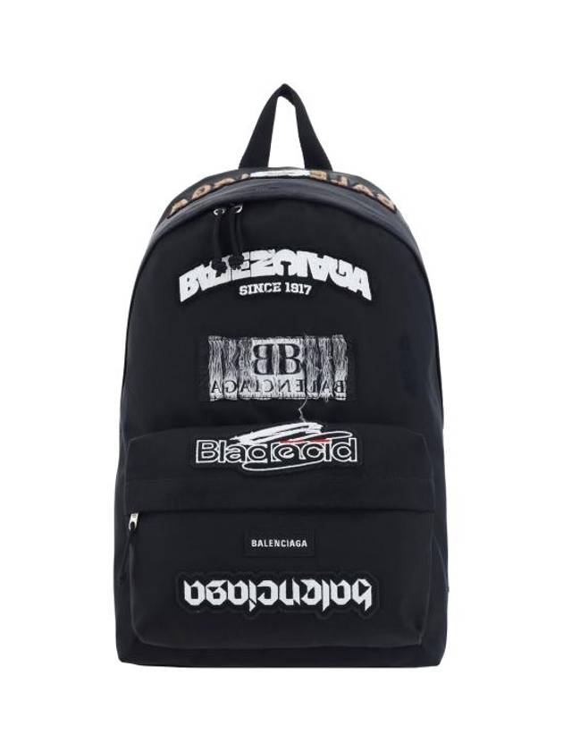 Luxury Balenciaga Trending 2025 Explorer Backpack Black
