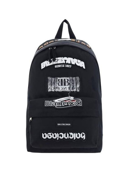 Luxury Balenciaga Trending 2025 Explorer Backpack Black
