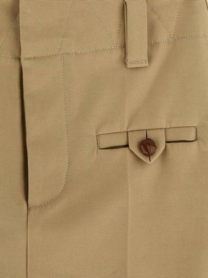 Luxury Bottega Veneta Pocket H-Line Skirt Beige