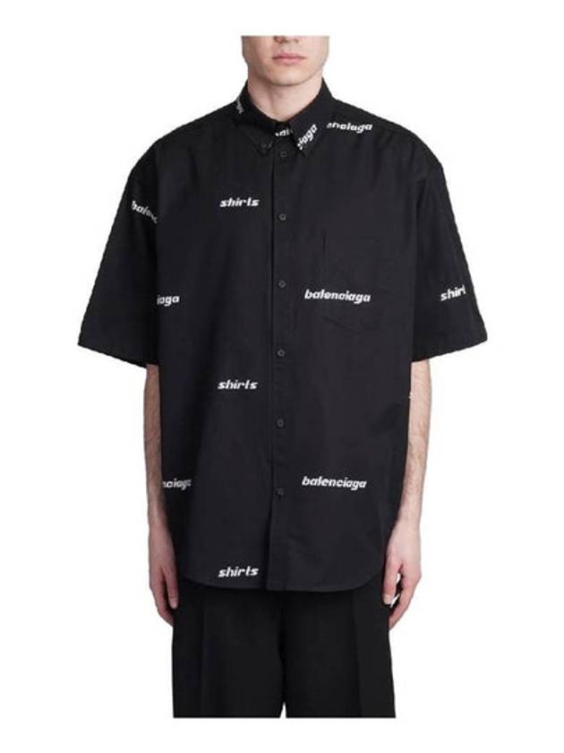 Luxury Balenciaga Trending 2025 Raglan Cotton Polo Shirt Black White