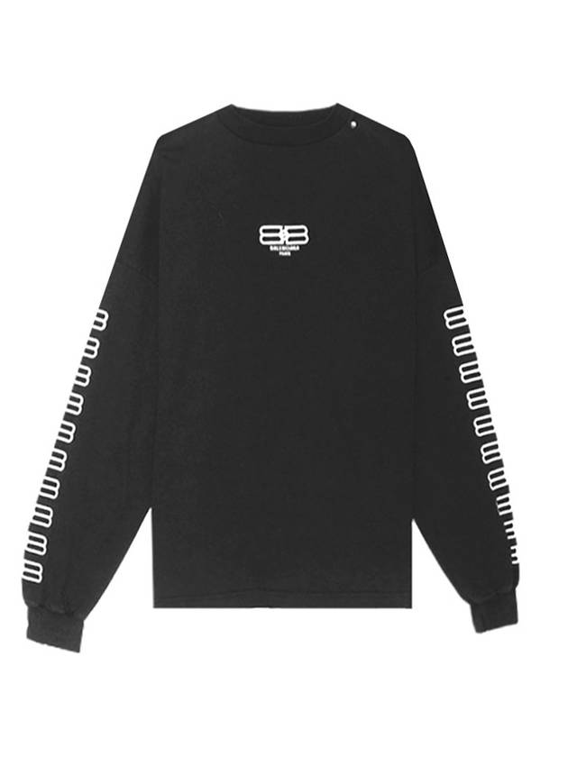 Luxury Balenciaga Trending 2025 BB Logo Sweatshirt Black