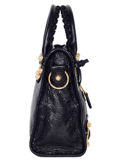 Luxury Balenciaga Trending 2025 Giant Motor City Small Shoulder Bag Black Gold