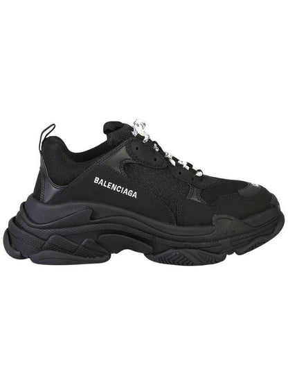 Luxury Balenciaga Trending 2025 Triple S Low Top Sneakers Black