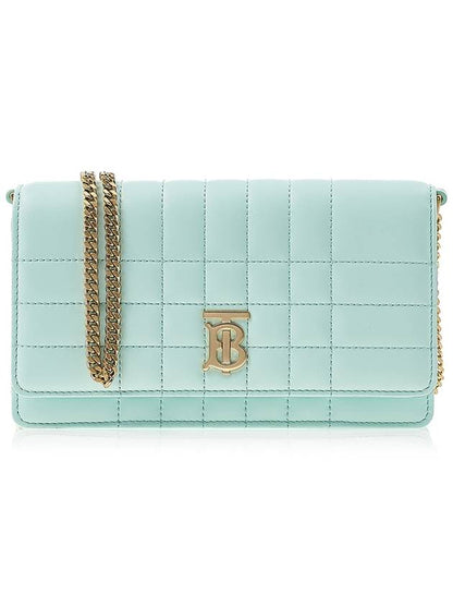 Luxury Burberry Lola Chain Strap Cross Bag Blue