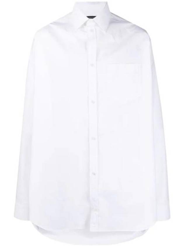 Luxury Balenciaga Trending 2025 Cocoon Long Sleeve Shirt White