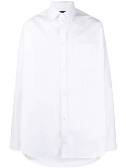 Luxury Balenciaga Trending 2025 Cocoon Long Sleeve Shirt White
