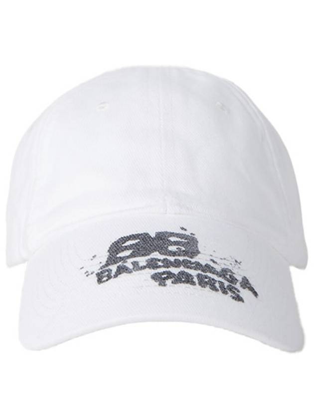 Luxury Balenciaga Trending 2025 Hand Draw BB Icon Ball Cap White