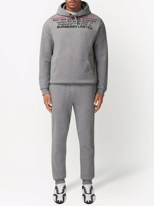 Luxury Burberry Location Cotton Hoodie Grey