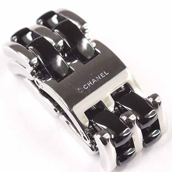 CHANEL Ring J2641 K18 White Gold, Ceramic White gold Ultra Collection Ring Large Model Women 54