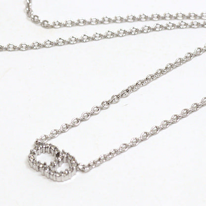 Dior Pendant metal Silver CD logo