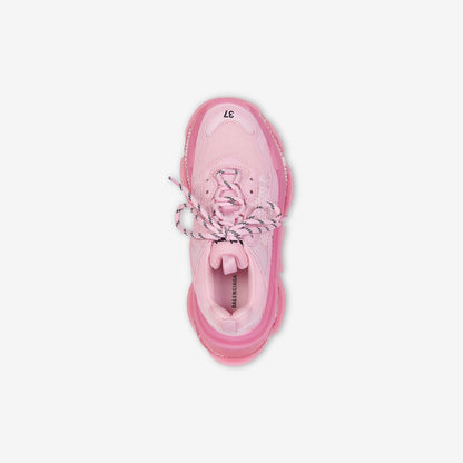 Balenciaga Triple S Clear Sole Sneakers- Pink