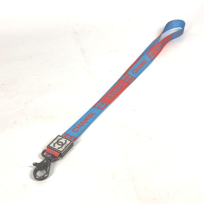 CHANEL strap Nylon canvas blue 02S CC COCO Mark