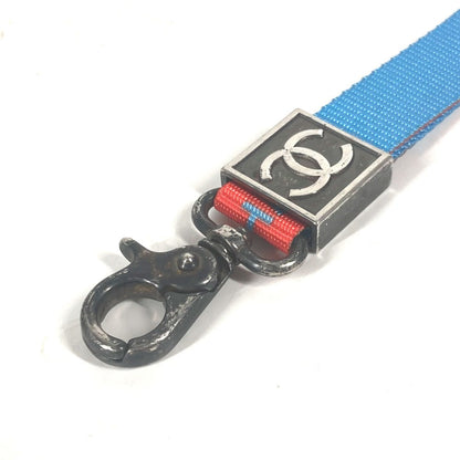 CHANEL strap Nylon canvas blue 02S CC COCO Mark