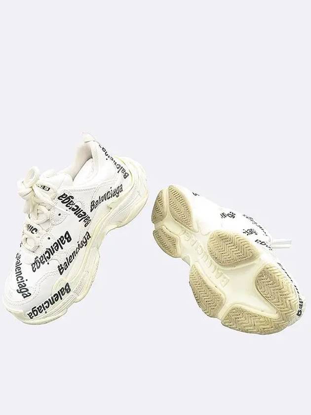Luxury Balenciaga Trending 2025 524039 White Triple S Women Sneakers 36 230MM