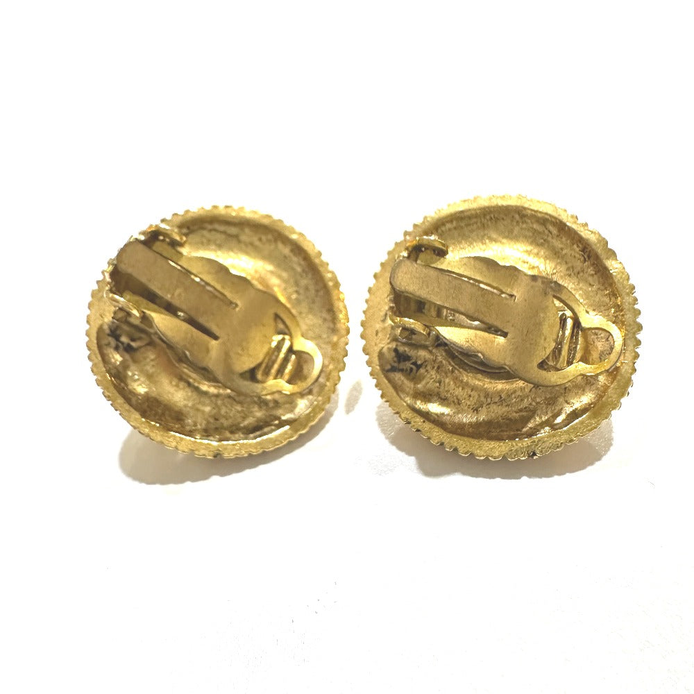 CHANEL Earring metal gold Clear stone