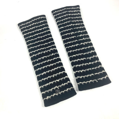 CHANEL gloves P39944 Cashmere, Wool/Cashmere black 10A Arm cover Women
