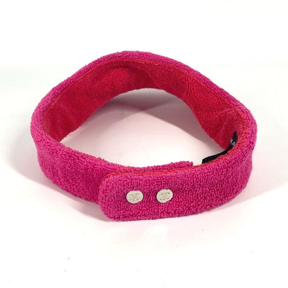 CHANEL Sun visor cotton pink 20C logo