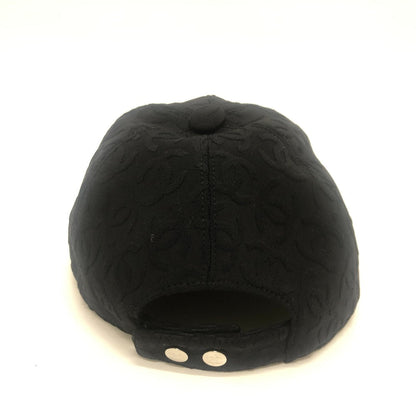 CHANEL cap 2025SS Cotton, Nylon black COCO Mark all-over print