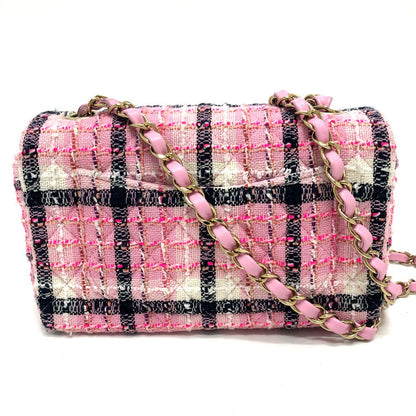 CHANEL Shoulder Bag A69900 tweed pink 24S COCO Mark