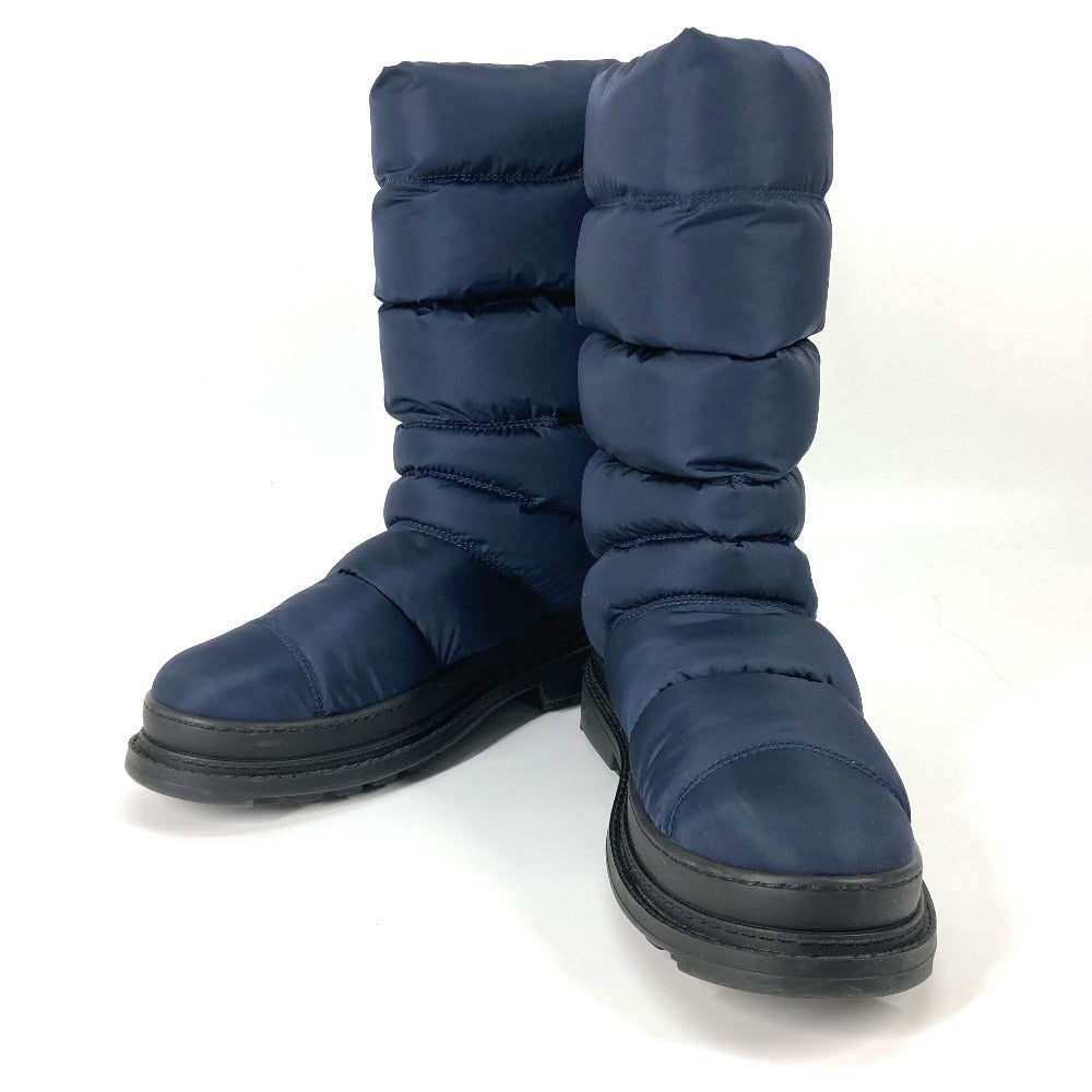 CHANEL boots G33075 Nylon Navy quilting CC COCO Mark Women 37