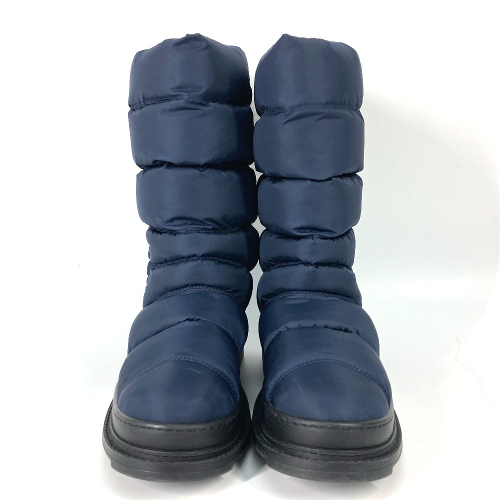 CHANEL boots G33075 Nylon Navy quilting CC COCO Mark Women 37