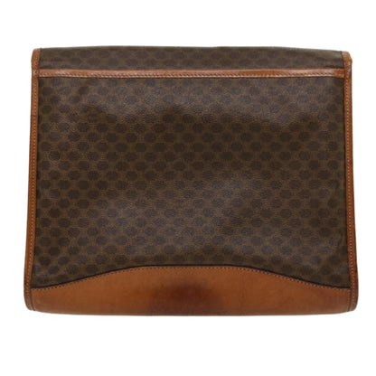 Luxury CELINE Macadam Canvas Clutch Bag Brown  30906