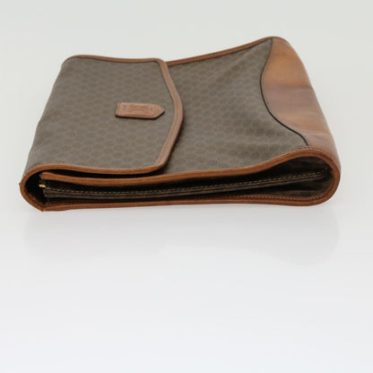 Luxury CELINE Macadam Canvas Clutch Bag Brown  30906