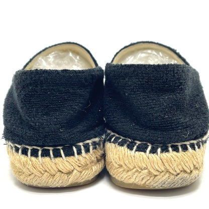 CHANEL Slip-on G29762 Tweed, Patent Leather black CCCOCO Mark Espadrille Women 39