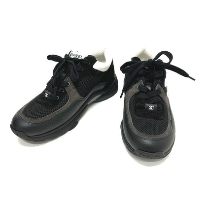 CHANEL sneakers G38299 Calf leather black 2025 Side COCO Mark Low Top Calfskin 38