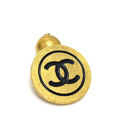 CHANEL cuffs metal gold CCCOCO Mark 93A vintage Women