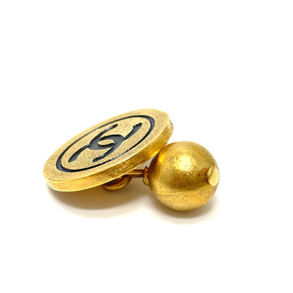 CHANEL cuffs metal gold CCCOCO Mark 93A vintage Women
