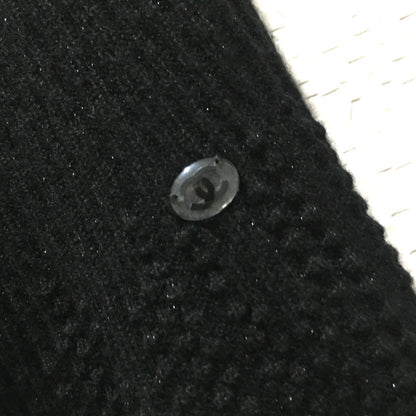 CHANEL one piece cashmere black knit 18S Women 34