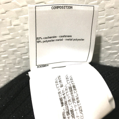 CHANEL one piece cashmere black knit 18S Women 34