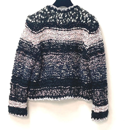 CHANEL Jacket P73552 Wool, Polyester multicolor CC COCO Mark Tweed Pearl Women 34