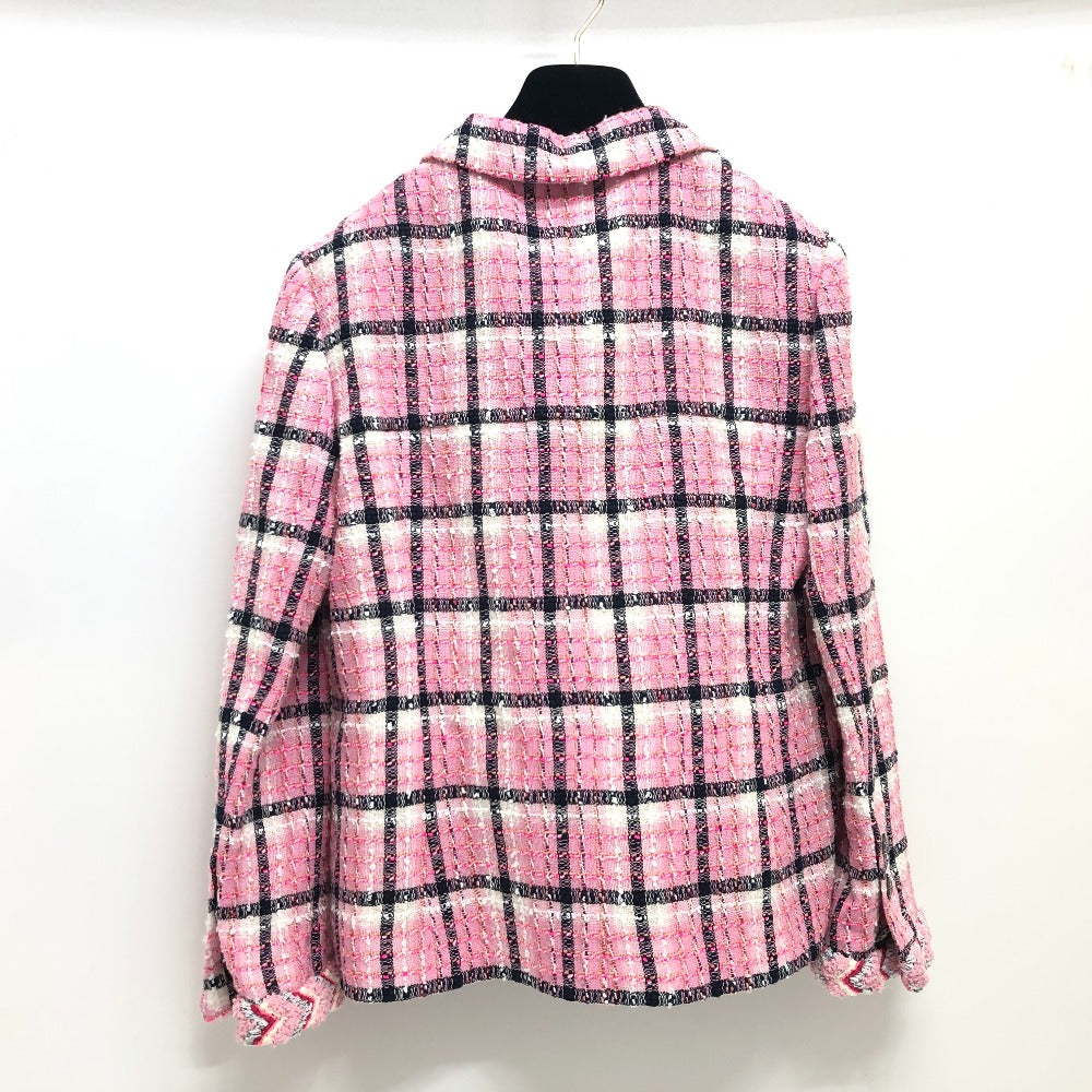 CHANEL Jacket P77302 tweed pink 24S COCO Mark button Women 34