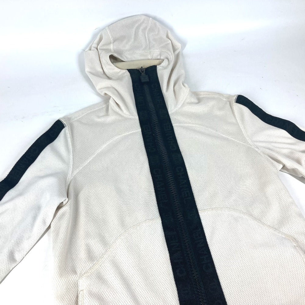 CHANEL Hoodie P23616 polyamide white 04P Sports CC COCO Mark Women 38