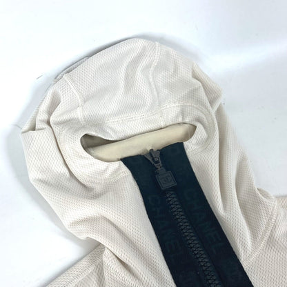 CHANEL Hoodie P23616 polyamide white 04P Sports CC COCO Mark Women 38