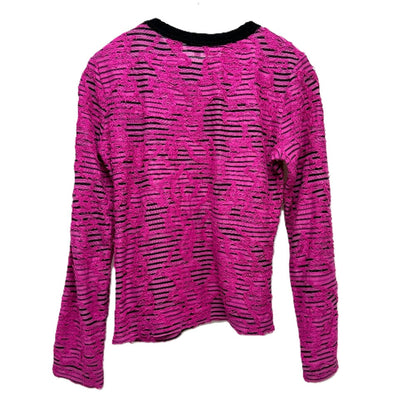 CHANEL Long sleeve shirt P77487 Viscose pink 24AW Cotton & Mixed Fibers 36