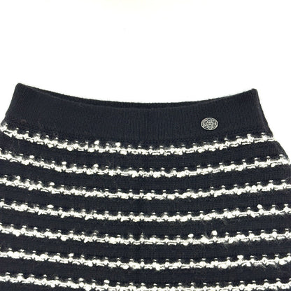CHANEL skirt P39936 Wool / cashmere black border Women 36