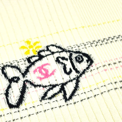 CHANEL Short sleeve T-shirt P78698 cotton white Cruise 2024/25 Collection Fish Design Women 34