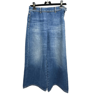 CHANEL Denim pants P78312 denim blue 24K 34